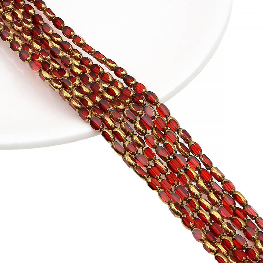 4mm Faceted Glass Beads Oval for DIY Jewelry Making - Afbeelding 6