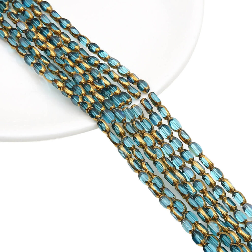 4mm Faceted Glass Beads Oval for DIY Jewelry Making - Afbeelding 5