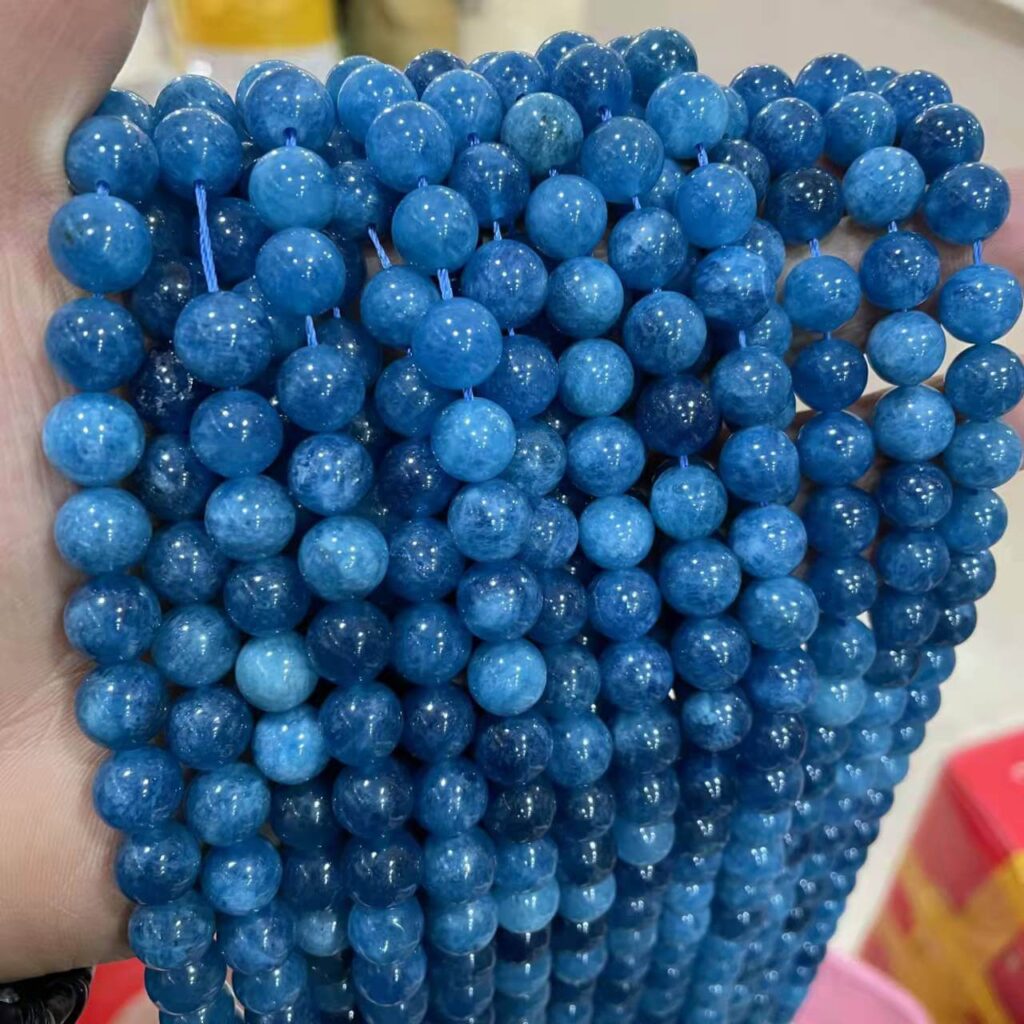 6-10mm A Grade Apatite Gemstone Beads Bulk