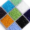 63mm Flat Glass Beads for Jewelry Making Wholesale