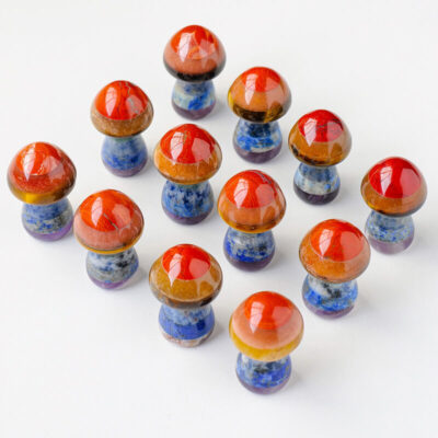 7 Chakra Mushroom Crystal for Healing Mediatiation 1