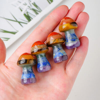 7 Chakra Mushroom Crystal for Healing Mediatiation 2