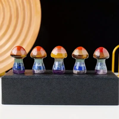 7 Chakra Mushroom Crystal for Healing Mediatiation 2