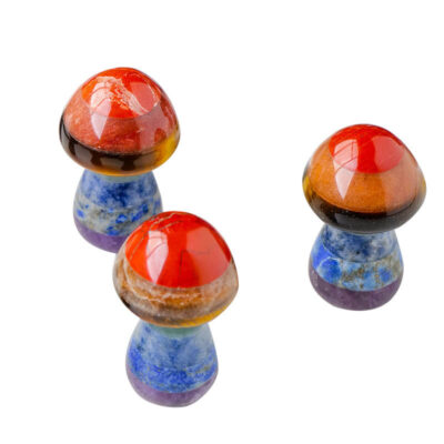 7 Chakra Mushroom Crystal for Healing Mediatiation 3