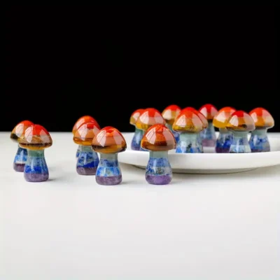 7 Chakra Mushroom Crystal for Healing Mediatiation 3