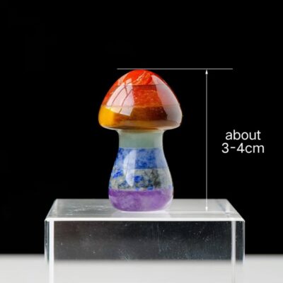 7 Chakra Mushroom Crystal for Healing Mediatiation 4
