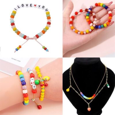8mm Glass Beads Barrel Spacer Beads Wholesale 11
