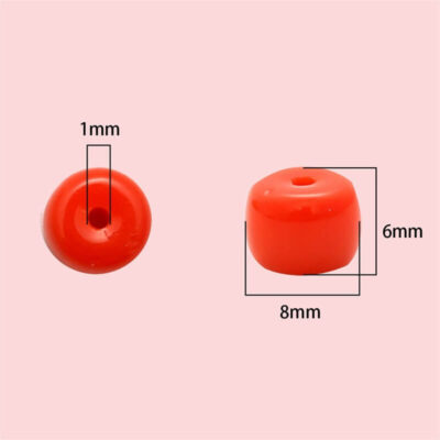 8mm Glass Beads Barrel Spacer Beads Wholesale 16