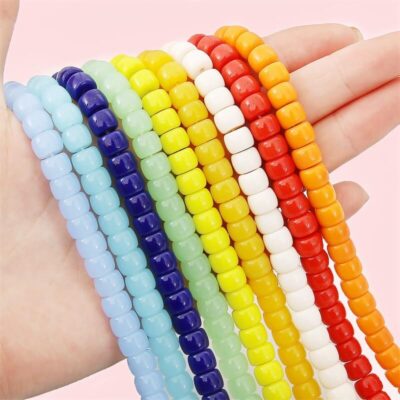 8mm Glass Beads Barrel Spacer Beads Wholesale 2
