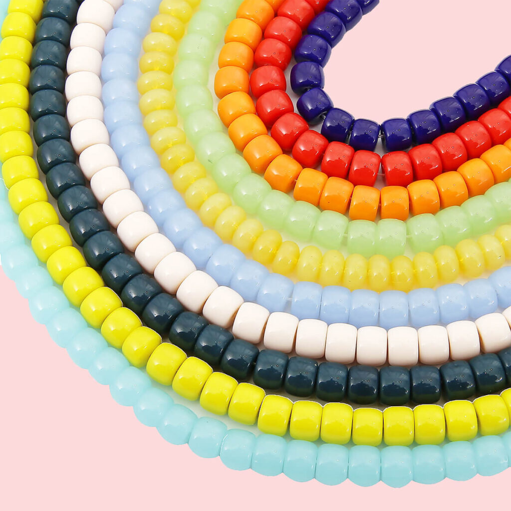 8mm Glass Beads Barrel Spacer Beads Wholesale