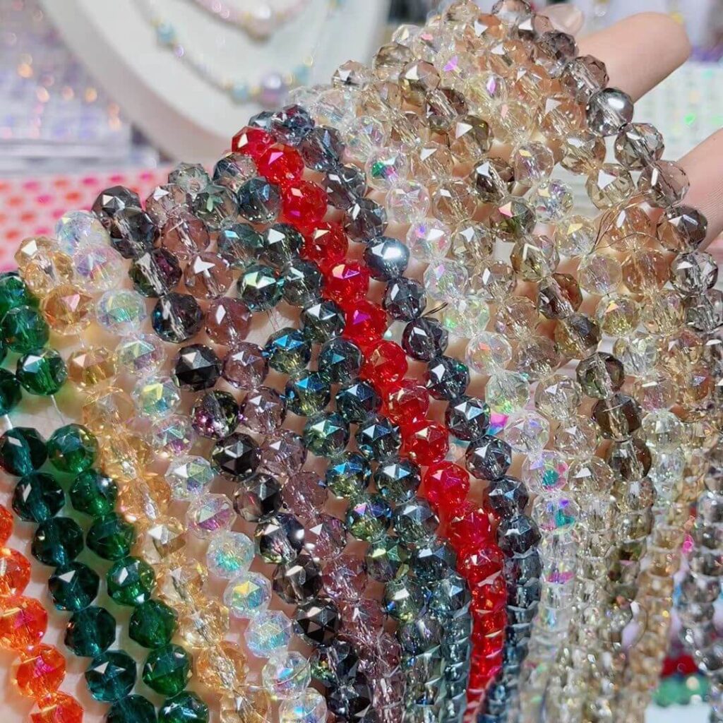 8mm Glass Beads Faceted Round Beads Wholesale