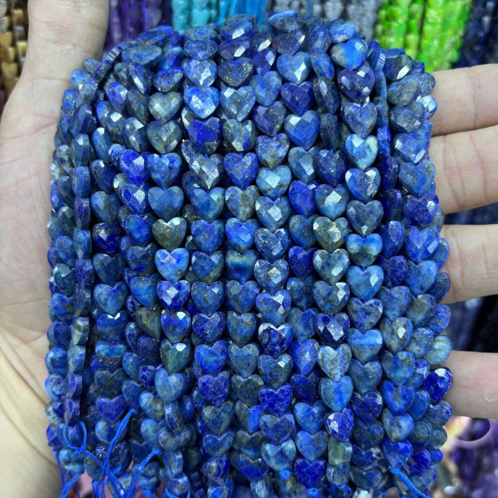 8mm Heart Gemstone Beads Wholesale Faceted Beads - Image 12