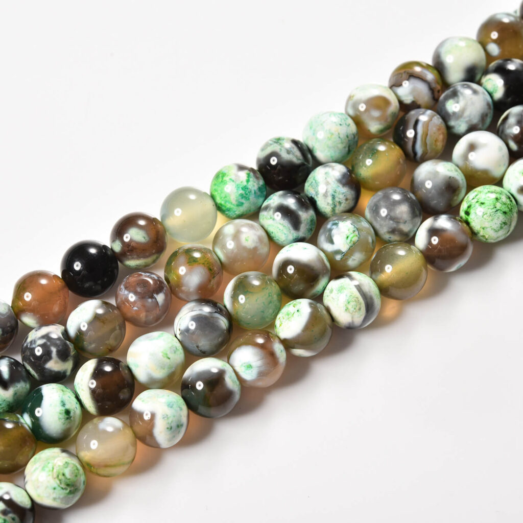 8mm Natural Fire Agate Beads Wholesale show