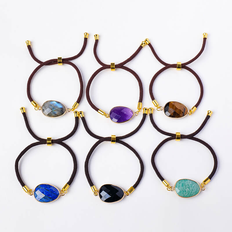 Adjustable Healing Crystal Wrap Bracelet Bulk 11