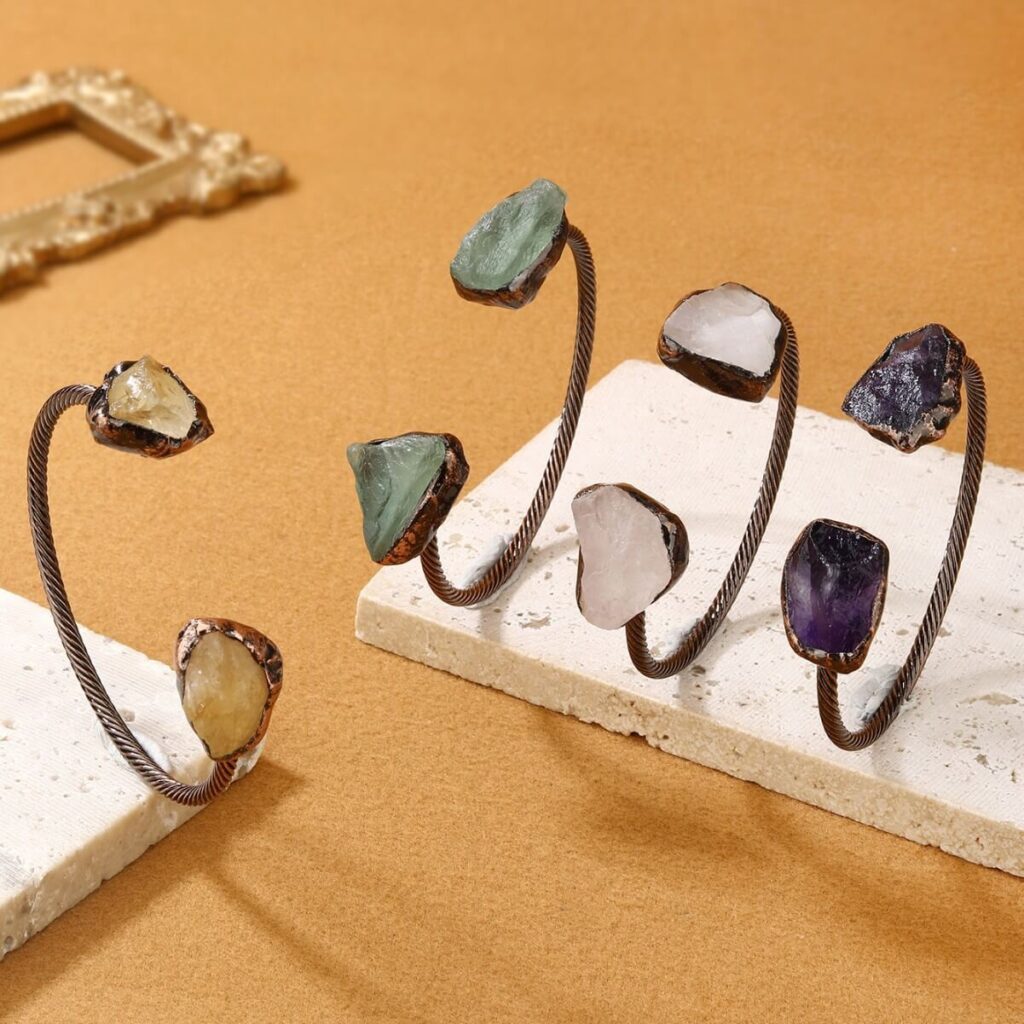 Adjustable Irregular Crystal Bangle Bracelets Wholesale 3