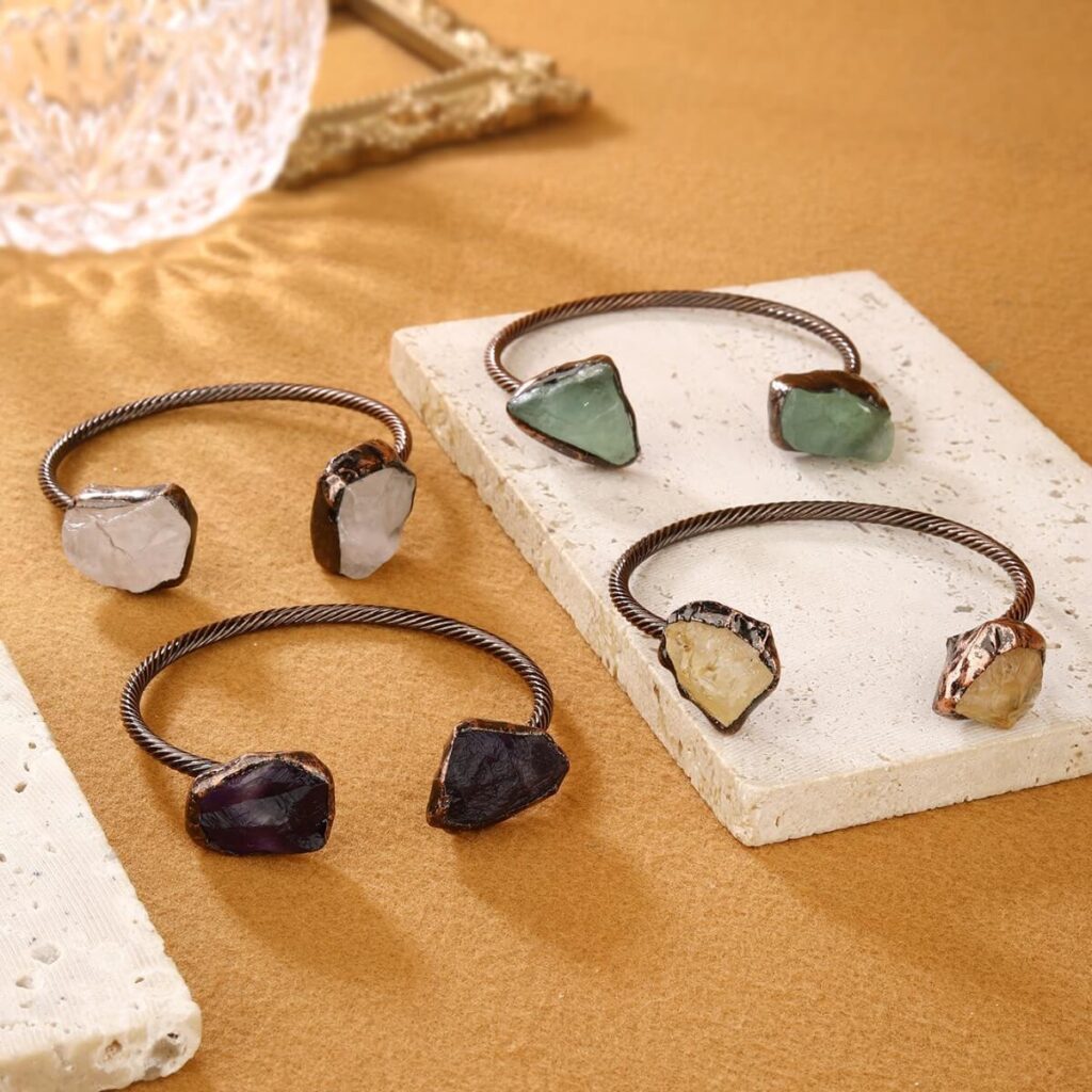 Adjustable Irregular Crystal Bangle Bracelets Wholesale