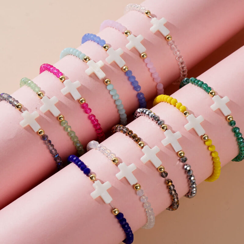 Bohemian Style Crystal Cross Bracelet for Women show