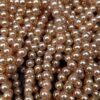 8/10mm Champagne White Agate Gemstone Beads Bulk