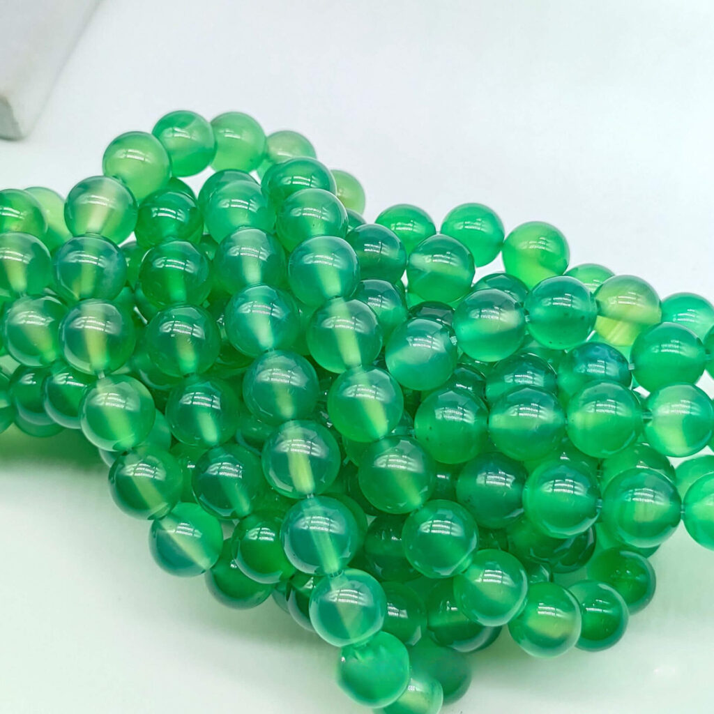 Genuine Green Agate Beads DIY Jewelry Accessory Wholesale - Image 4