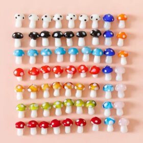 Glass Beads Mushroom Loose Stone DIY Accessories Wholesale 11