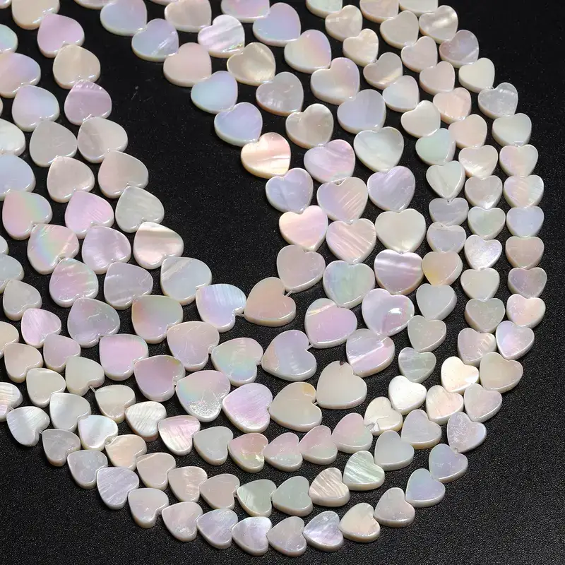 Gradient Natural Heart Star Shell Beads Wholesale (1)
