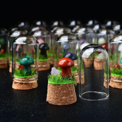 Micro-landscape Crystal Mushroon Mineral Specimens Bulk Gift Decor (1)