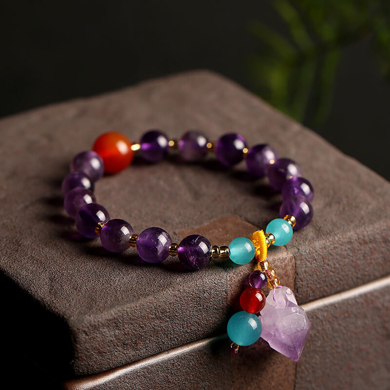 Natural Amethyst Beads Bracelet Wholesale show