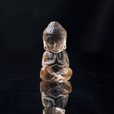 Natural Amethyst Clear Quartz Buddha Crystal Carving Wholesale 7