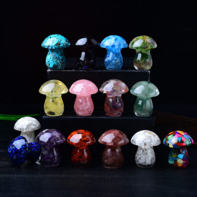 Natural Crystal Mushroom Bulk 15
