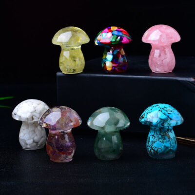 Natural Crystal Mushroom Bulk 16
