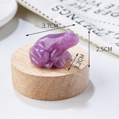 Natural Mini Animal Crystal Frog Carving Wholesale for Home Decor 1