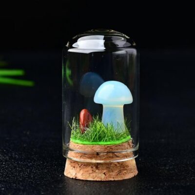 Opal Delicate Gem Specimen Crystal Rock Mushrooms