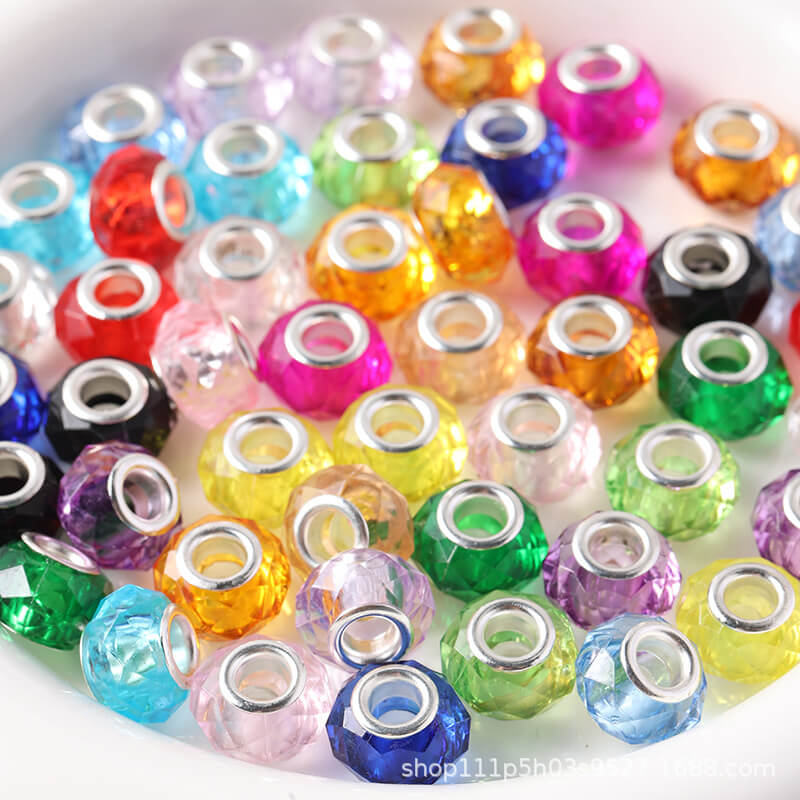 Round Acrylic Beads Large Hole Wholesale 7
