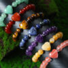 Round Beads Heart Crystal Bracelet Wholesale