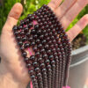 Round Shaped Natural Garnet Stone Beads for Jewelry Making Bulk 1