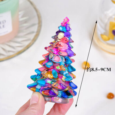 Seven color Natural Crystal Christmas Tree Festival Decoration Gift 4