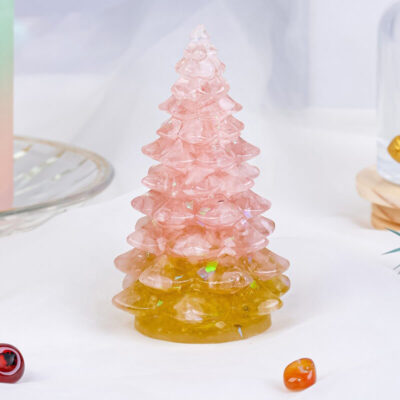 Seven color Natural Crystal Christmas Tree Festival Decoration Gift 6