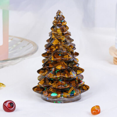 Seven color Natural Crystal Christmas Tree Festival Decoration Gift 8
