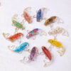 Small Fish Crystal Decor Wholesale Amethyst Citrine Crushed Stone Resin (4)