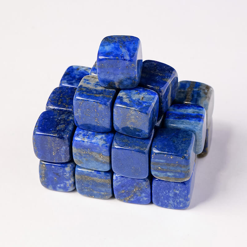 5pcs Square Lapis Lazuli Healing Stones Palm Stone Wholesale