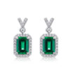 1.68CT S925 Silver Lab Grown Emerald Cut Diamond Stud Earrings (1)