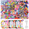 1000Pcs Acrylic Beads for Jewelry Making Collection in 24 Grid Box