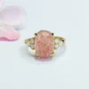 1Sweet Strawberry Quartz Ring Bulk
