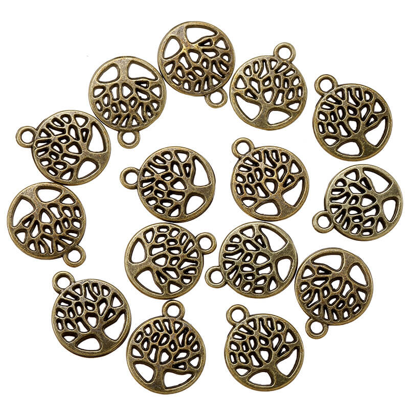 20Pcs Alloy Classic Tree of Life Charms Bulk 6