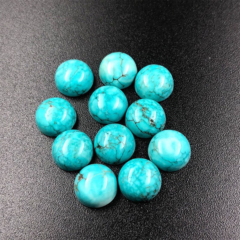 3 8mm Natural Cabochon Turquoise Stone 2