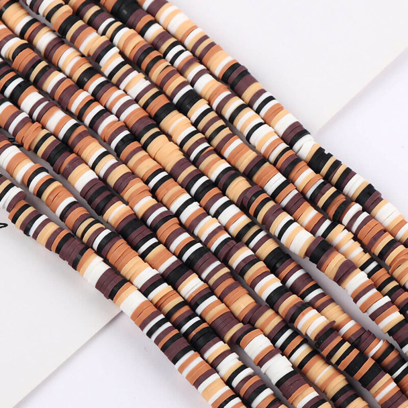 350Pcs 6mm Polymer Clay Beads for Bracelet Necklace Making 19