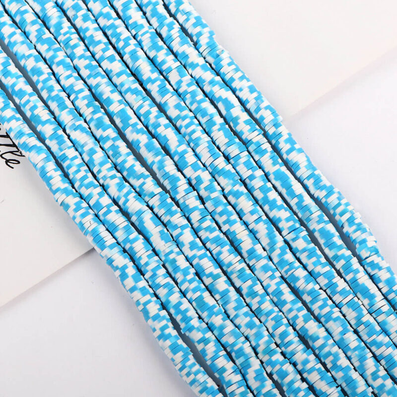 350Pcs 6mm Polymer Clay Beads for Bracelet Necklace Making 24