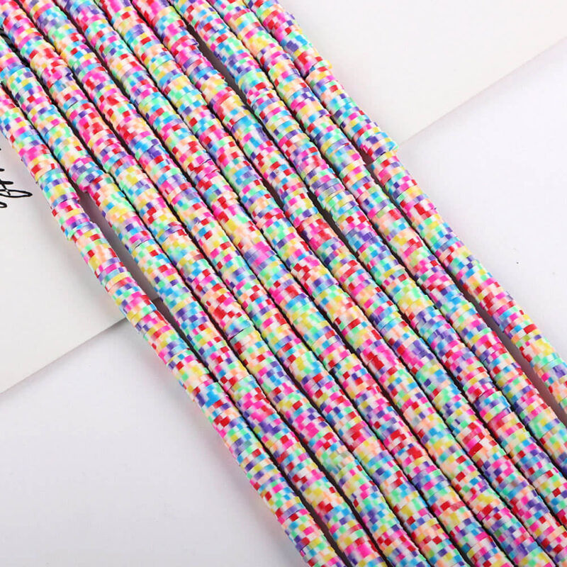 350Pcs 6mm Polymer Clay Beads for Bracelet Necklace Making 26