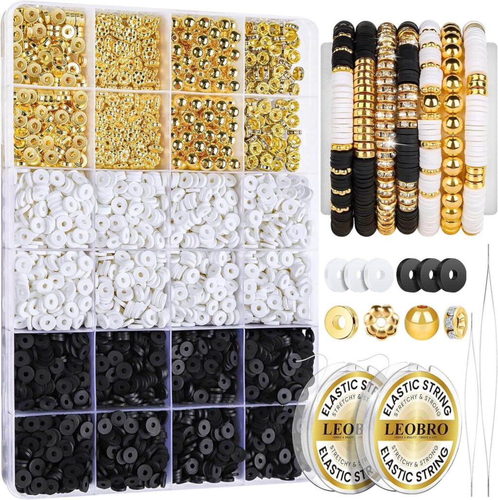 3524pcs Soft Polymer Clay Beads Kit for Jewelry Making Bulk
