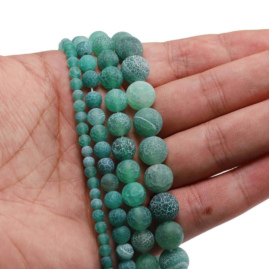 4-12mm Frost Cracked Agate Beads Loose Beads - Afbeelding 6